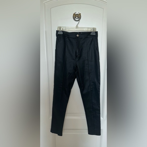 Princess Polly black leather pants, size 4 - Picture 6 of 7